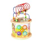 Cub educativ Montessori din lemn 7 in 1, cu activitati educative fotografia produsului