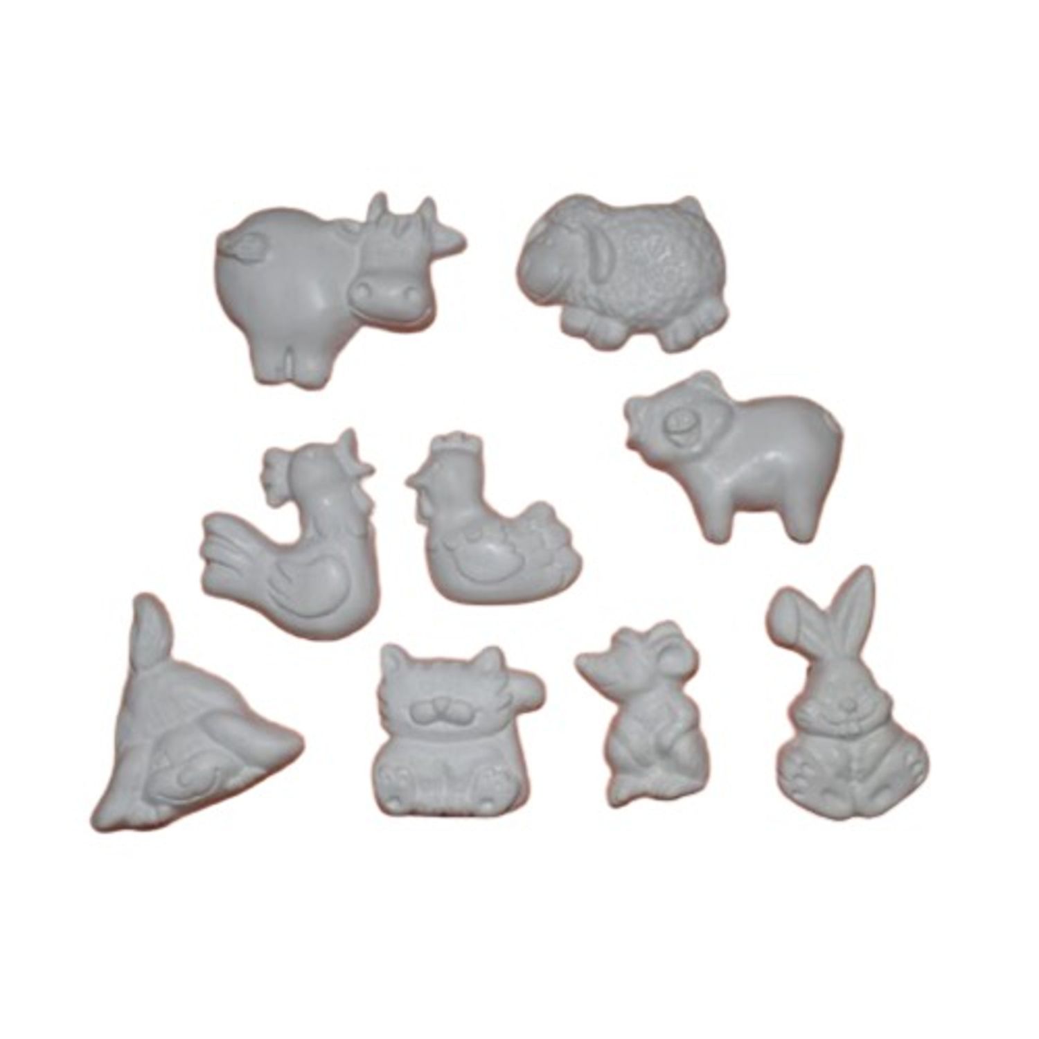 Set figurine de pictat, din ipsos, animale domestice, 9 buc/set fotografia produsului