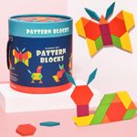 Joc Tangram Educativ din Lemn cu 250 piese fotografia produsului