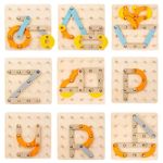 Geoboard, Joc educativ din lemn, multifunctional, formeaza litere, cifre, forme fotografia produsului View 2 S