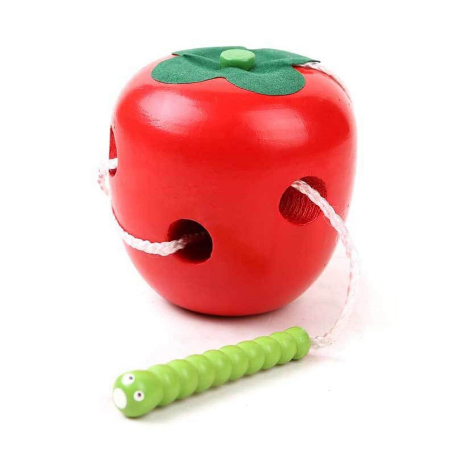 Pachet Promo Jucarii de Snuruit si Motricitate din Lemn, Mar si Para cu Viermisor fotografia produsului View 2 L