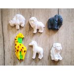 Set figurine de pictat, din ipsos, animale salbatice fotografia produsului