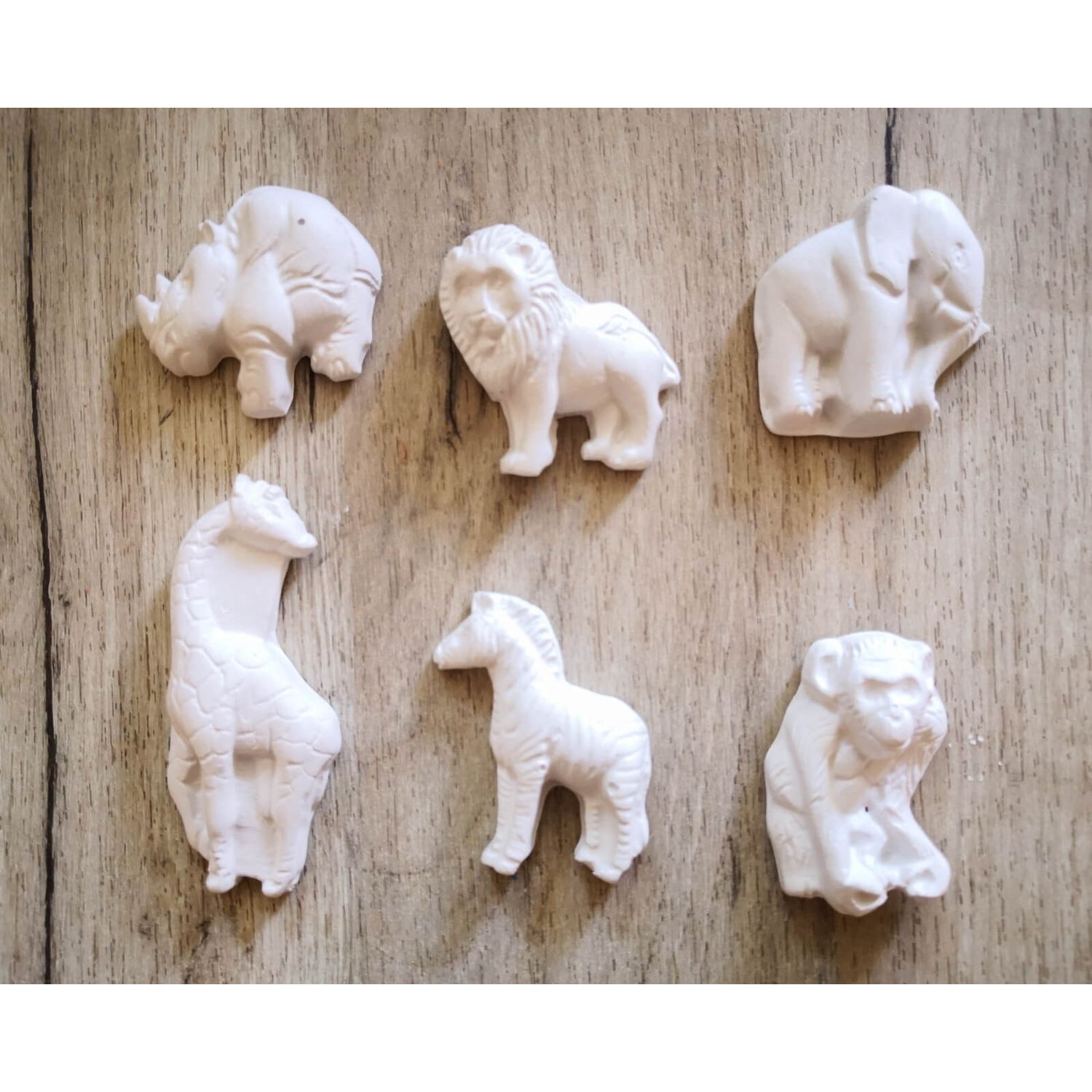 Set figurine de pictat, din ipsos, animale salbatice fotografia produsului View 2 L