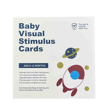 Set 16 Carduri Stimulare Vizuala Bebe 6 - 12 Luni, Cartonase Bebelusi Cu Imagini Colorate, Interactive