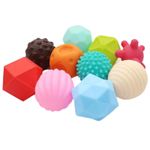 Mingi senzoriale pentru bebelusi, set 10 bucati fotografia produsului