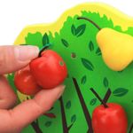 Copac din lemn cu fructe magnetice fotografia produsului View 2 S