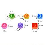 Ceas din lemn 2 in 1 cu forme geometrice de snuruit, 00000068 fotografia produsului View 2 S