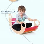 Balansoar din lemn in culori curcubeu fotografia produsului View 2 S
