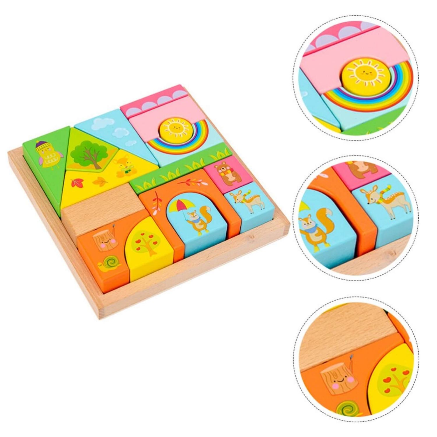 Set Cuburi Colorate de Construit fotografia produsului View 2 L
