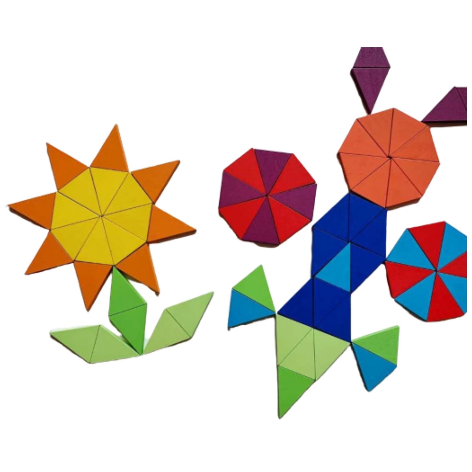 Octagon curcubeu - mozaic joc puzzle din lemn fotografia produsului View 2 L