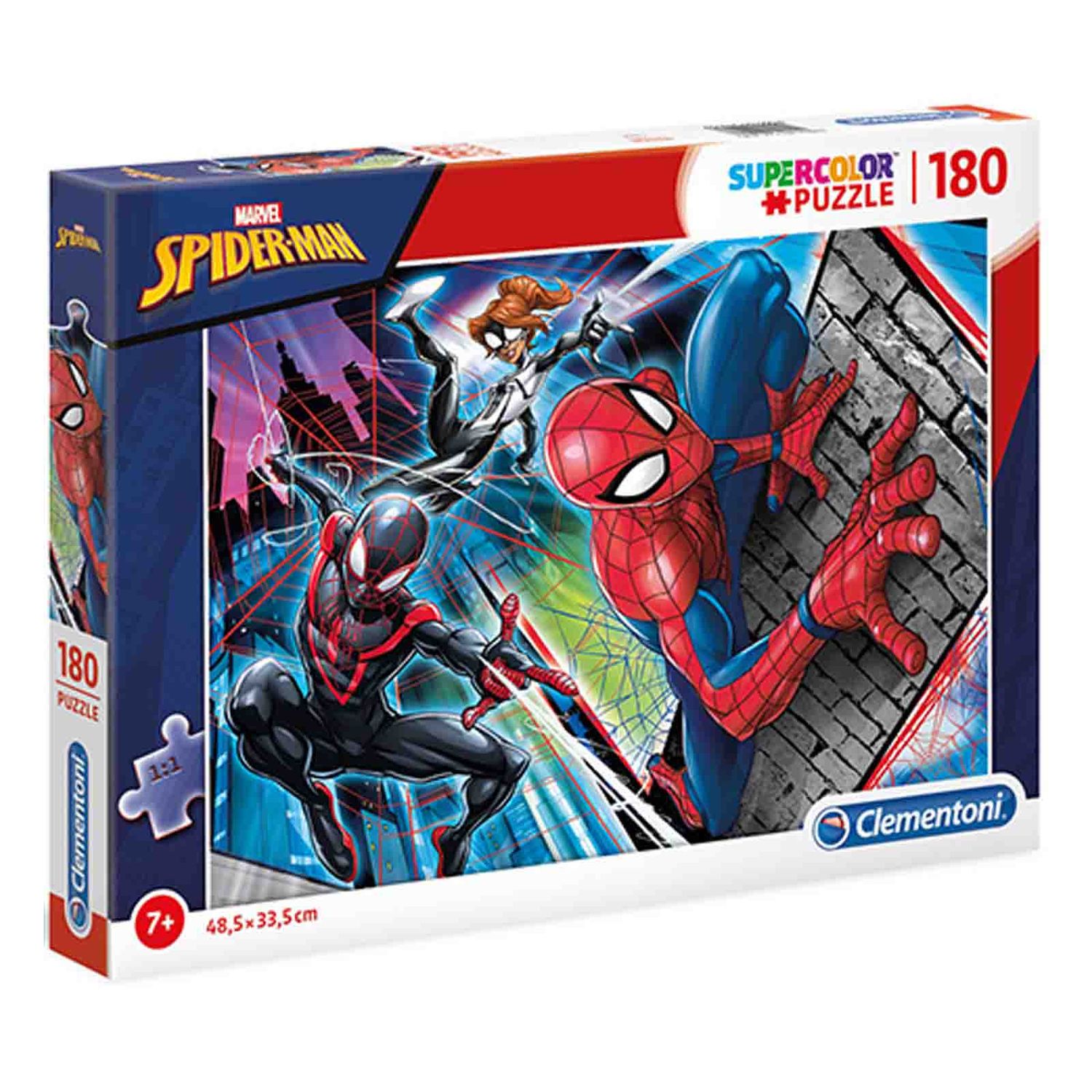 Puzzle copii cu SpiderMan, 180 piese, 48.5 x 33.5 cm fotografia produsului