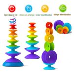 Spin Jenga, Joc de Echilibru si Set constructie pentru copii, 7 piese fotografia produsului View 2 S