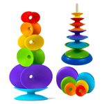Spin Jenga, Joc de Echilibru si Set constructie pentru copii, 7 piese fotografia produsului