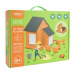 Joc constructie mini caramizi, 220 piese reutilizabile, joc STEAM fotografia produsului