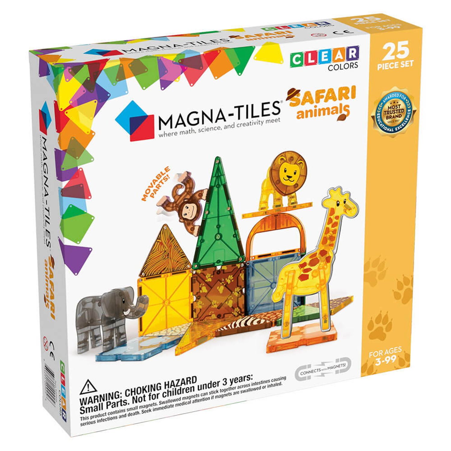 Magna-Tiles Safari Animals, set magnetic fotografia produsului