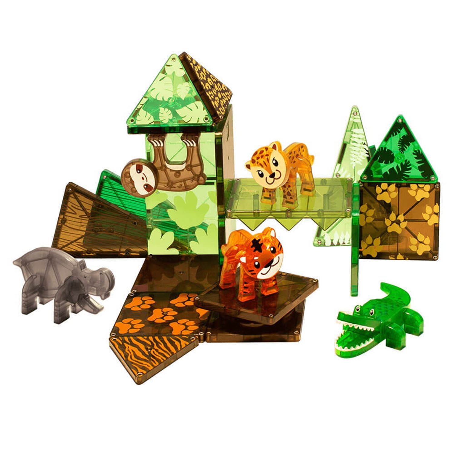 Magna-Tiles Jungle Animals, set magnetic fotografia produsului View 2 L