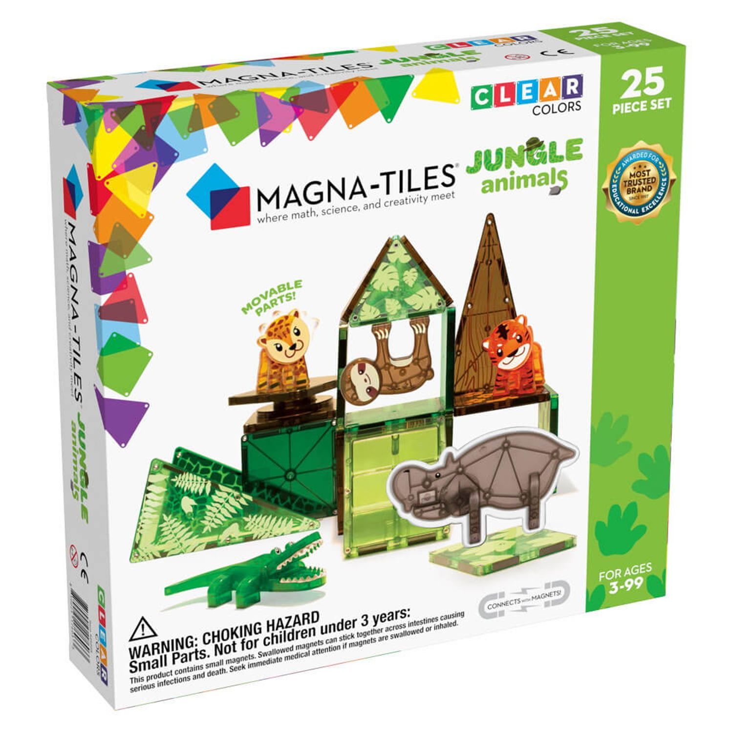 Magna-Tiles Jungle Animals, set magnetic fotografia produsului