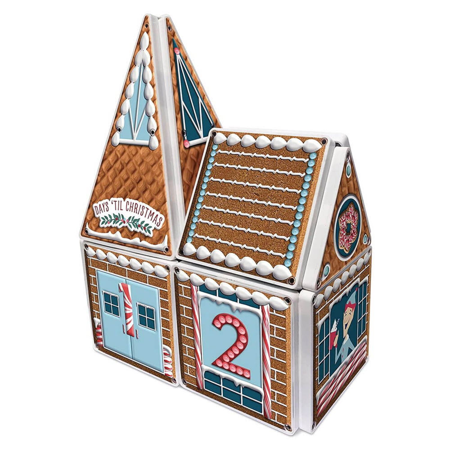 Gingerbread Advent Calendar, Magna-Tiles Structures fotografia produsului