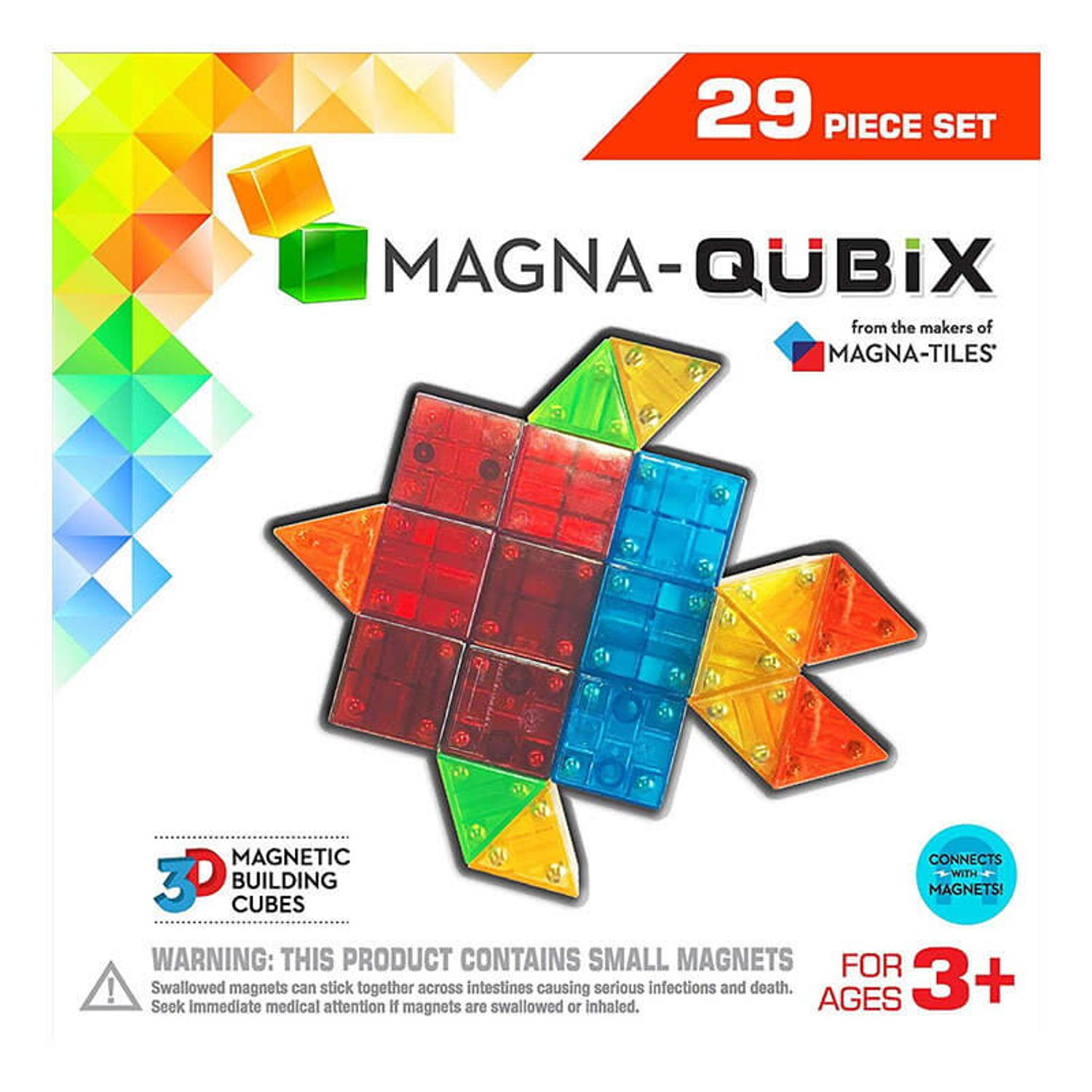 Magna-Qubix set magnetic 29 piese fotografia produsului