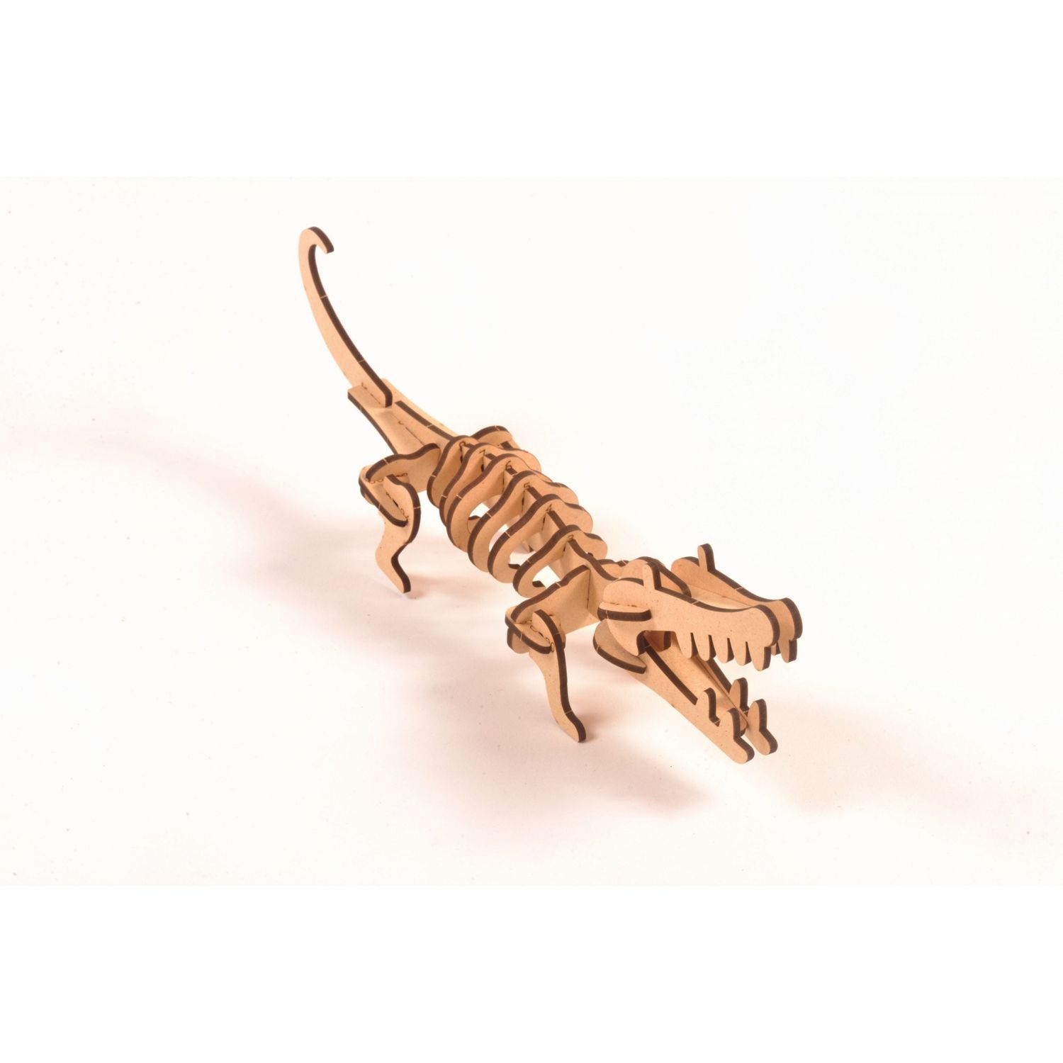 Crocodilul vesel - Kit de creatie din plastilina si lemn fotografia produsului View 2 L