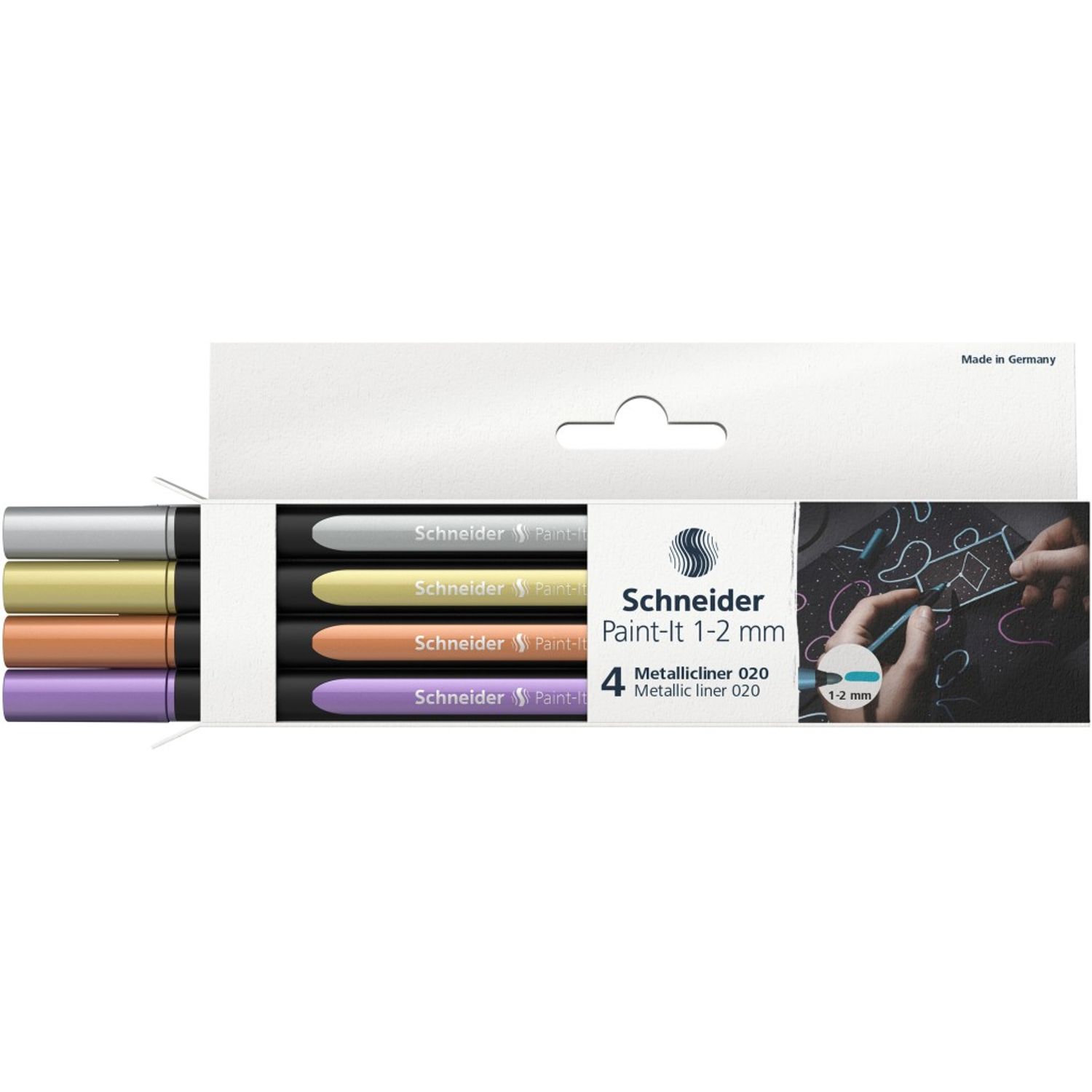 Liner metalic Paint-It 020 1-2 mm Set 4 buc fotografia produsului View 2 L