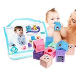 Set 10 cuburi din silicon pentru bebelusi fotografia produsului