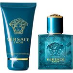 Set Cadou Versace Eros, Barbati, 30 ml Apa de Toaleta + 50 ml Gel de dus fotografia produsului