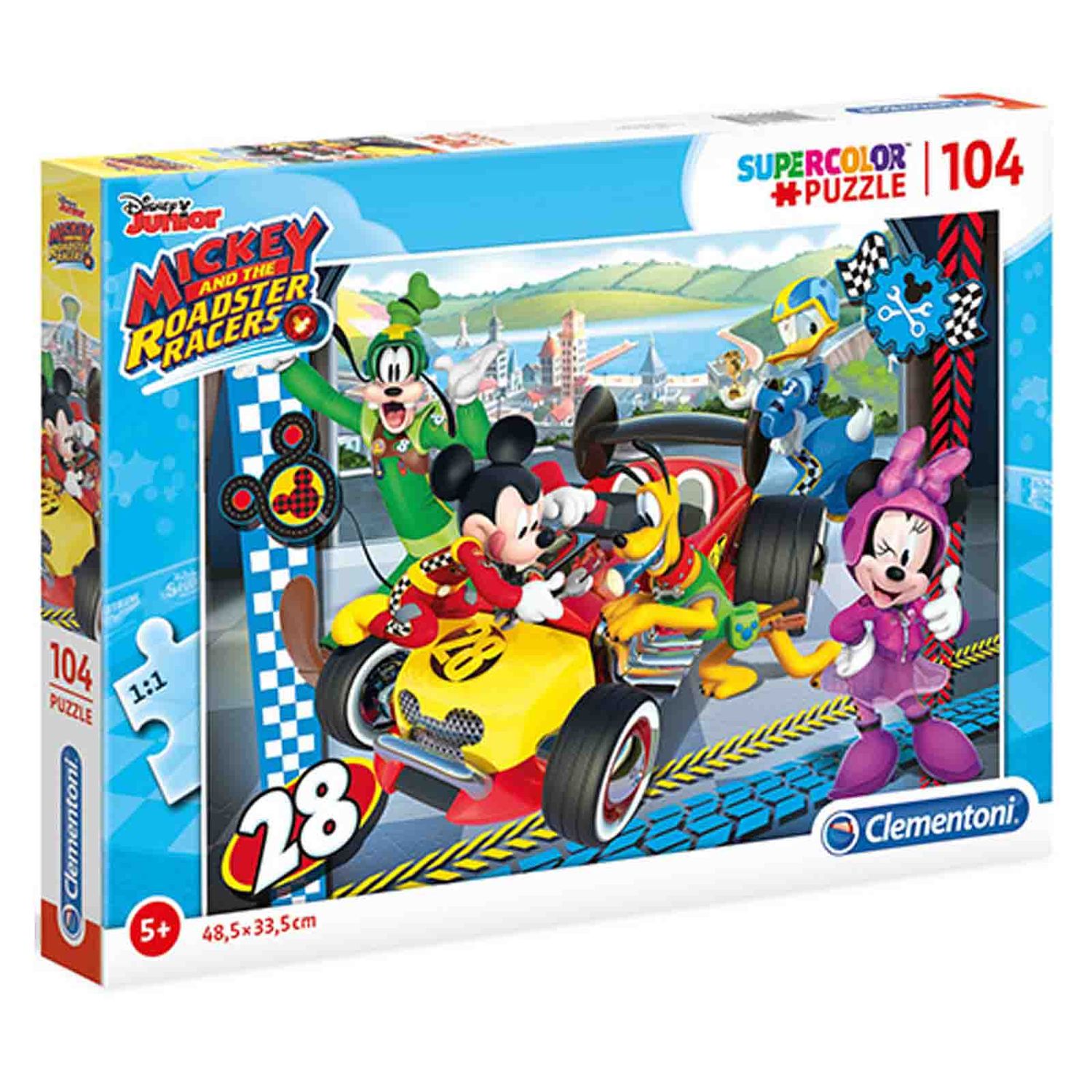 Puzzle copii cu Mickey Mouse, Disney, 104 piese, 48.5 x 33.5 cm fotografia produsului