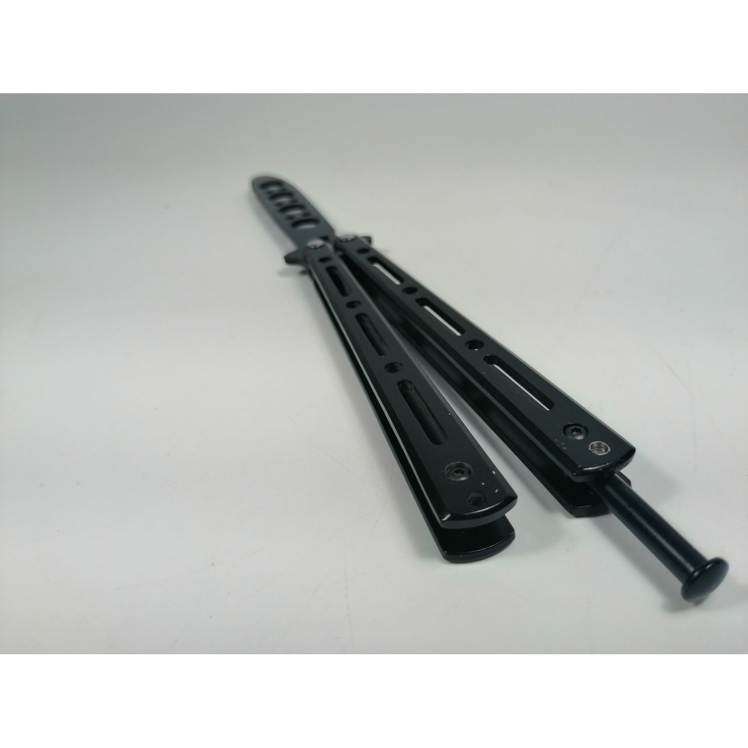 Set Nunceag, 31 cm si briceag fluture, 22 cm, negru fotografia produsului View 11 L
