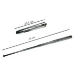 Baston telescopic din otel, argintiu, 65 cm, 4 sectiuni, husa cadou fotografia produsului View 5 S