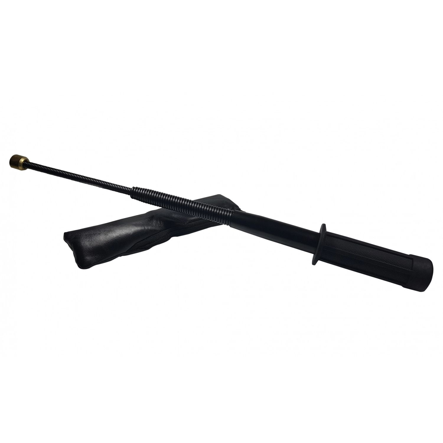 Baston telescopic flexibil maner cauciuc, 47 cm, negru fotografia produsului