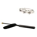 Set baston telescopic flexibil negru 47 cm + box craniu argintiu fotografia produsului