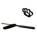 Set baston telescopic flexibil negru 47 cm + box negru 1 cm grosime fotografia produsului