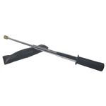 Baston telescopic flexibil maner cauciuc, 47 cm, argintiu fotografia produsului