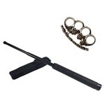 Set baston telescopic Police, 49 cm + pumnal craniu fotografia produsului