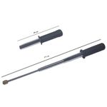 Baston telescopic flexibil maner cauciuc, 47 cm, argintiu fotografia produsului View 4 S