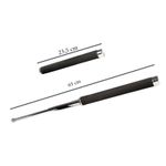 Set baston telescopic 65 cm argintiu + box-rozeta craniu auriu fotografia produsului View 4 S