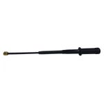 Set baston telescopic flexibil negru maner tip tonfa 47 cm + box craniu auriu fotografia produsului View 3 S