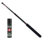 Baston telescopic 65 cm, rainbow, cadou spray NATO 60 ml fotografia produsului