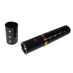 Mini electrosoc in forma de ruj cu lanterna, negru fotografia produsului