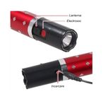 Mini electrosoc in forma de ruj cu lanterna, rosu fotografia produsului View 3 S
