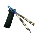 Cutit - Briceag fluture - Balisong - Butterfly, rainbow, pentru antrenament fotografia produsului View 5 S