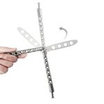 Cutit - Briceag fluture - Butterfly de antrenament 22 cm, argintiu fotografia produsului View 3 S