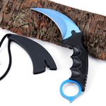 Cutit Karambit, albastru, 18.5 cm fotografia produsului View 3 S