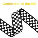 Curea pentru chitara IdeallStore&reg;, Check Sound, nylon, 155 cm, negru fotografia produsului View 4 S