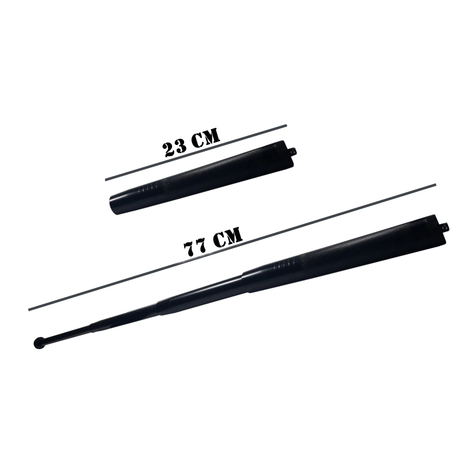 Baston telescopic 77 cm, negru, 4 sectiuni, husa cadou fotografia produsului View 2 L