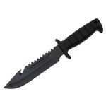 Cutit de vanatoare IdeallStore&reg;, Military Assault, 29 cm, negru, teaca inclusa fotografia produsului