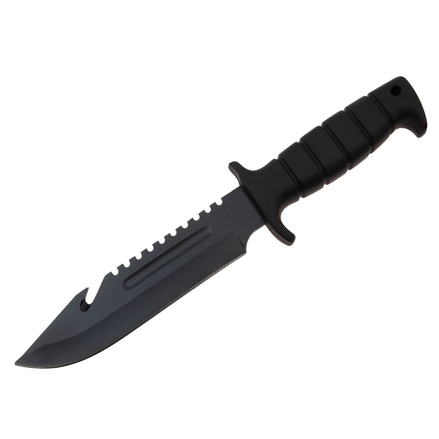 Cutit de vanatoare IdeallStore&reg;, Military Assault, 29 cm, negru, teaca inclusa fotografia produsului
