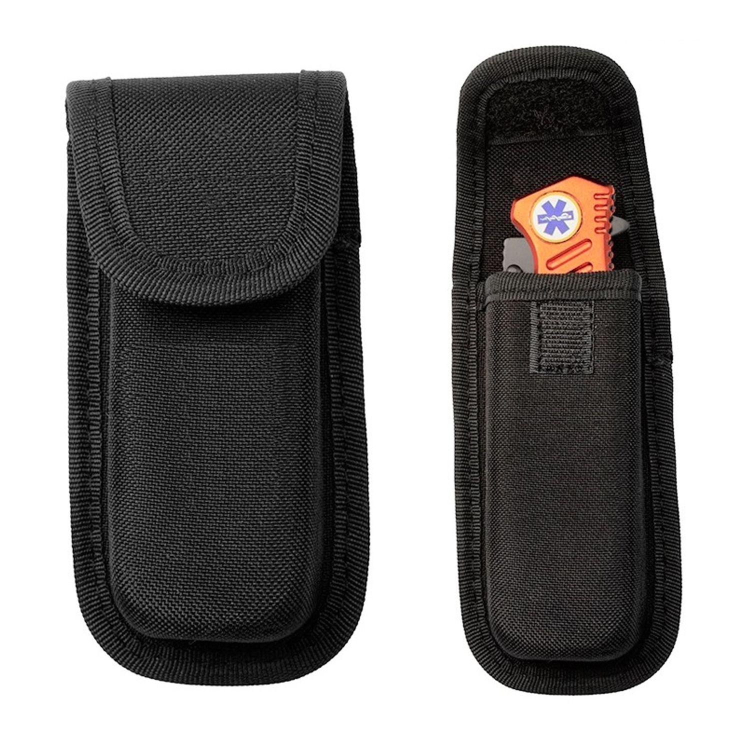 Toc briceag IdeallStore&reg;, cordura, 14.5 cm, velcro, negru fotografia produsului View 2 L