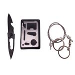 Kit supravietuire IdeallStore&reg;, Self Help, 13 elemente multifunctionale, negru fotografia produsului View 4 S